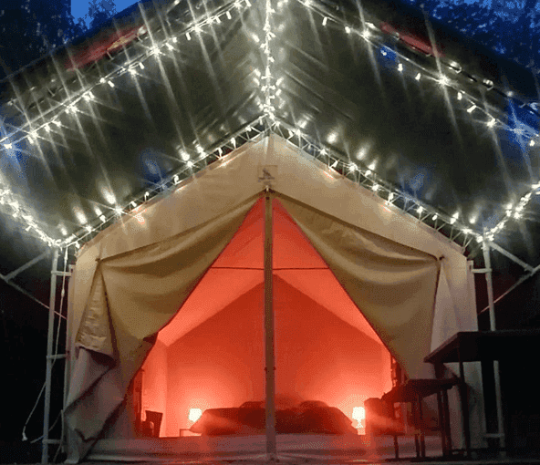 Сафари тенты для размещения в летний период.